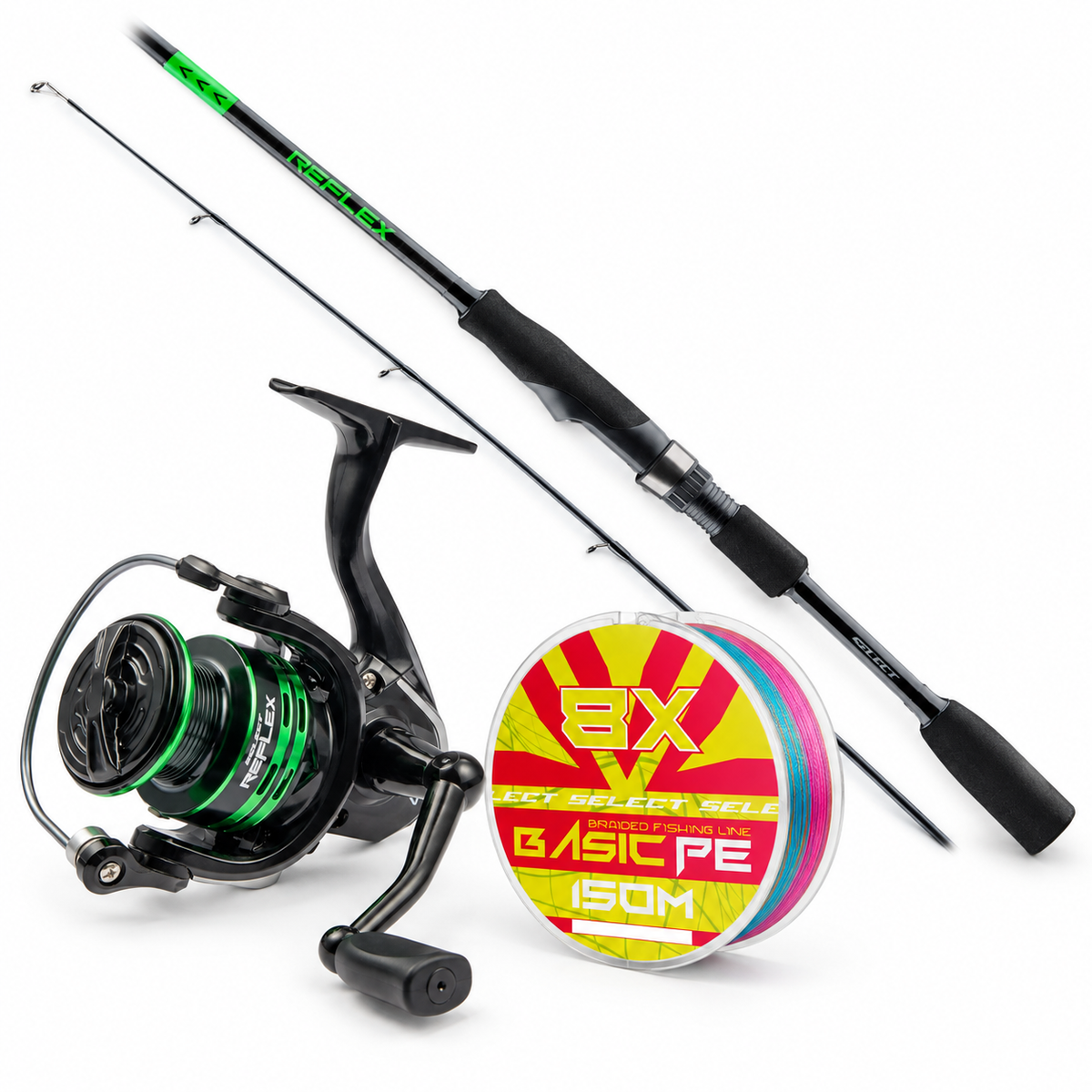 Spinningu komplekt SELECT Reflex 2,13m 5-21g, rull + nöör REFLEXKOMBO1