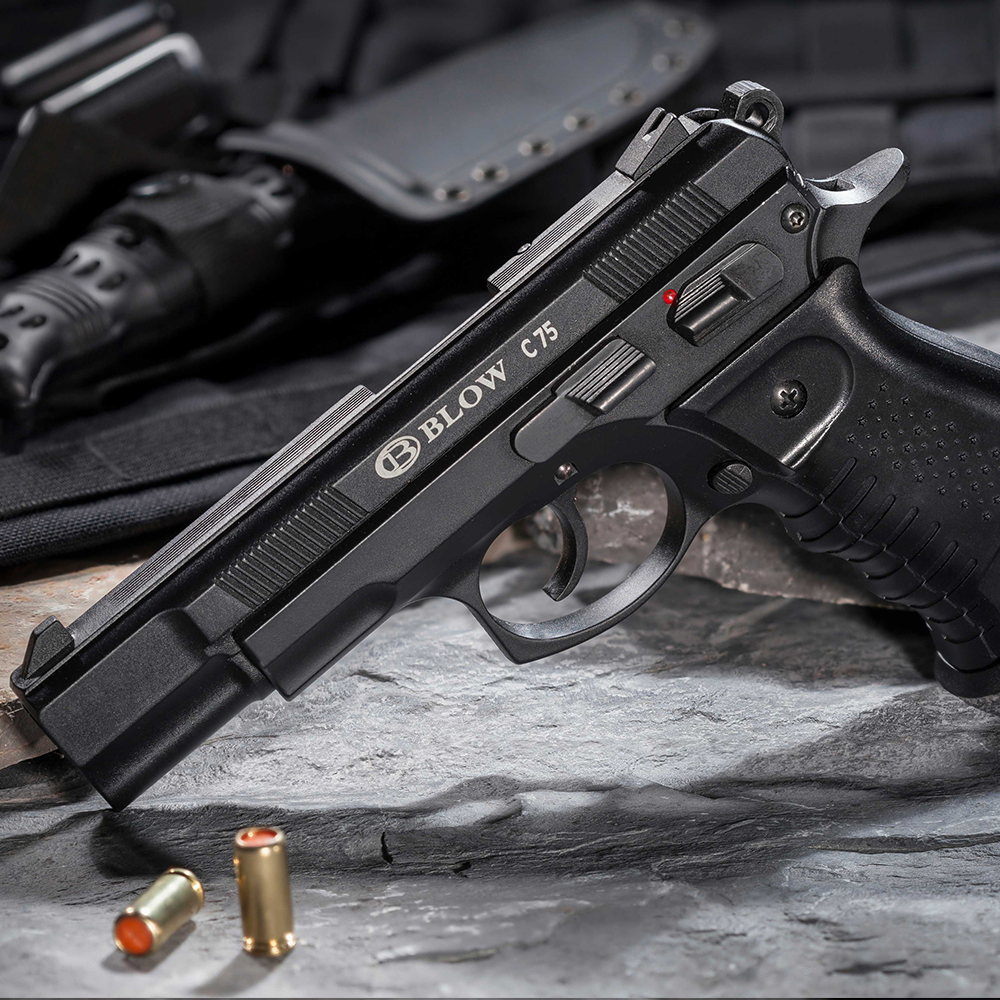 Stardipüstol BLOW i4 C75 must 9mm, top fire 185808