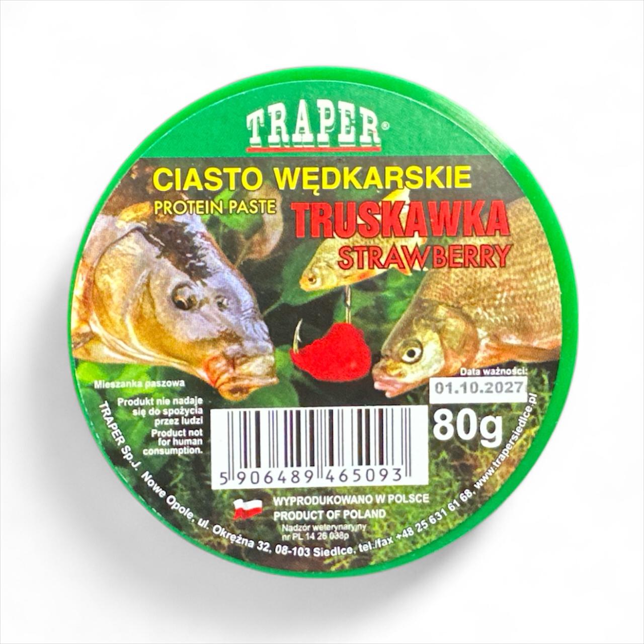 Tainas TRAPER Proteiini pasta Maasikas, 80g 17003