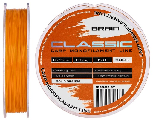 Tamiil BRAIN Classic CarpLine(solidorange)300m0.28mm18lb7.9kg 18588098