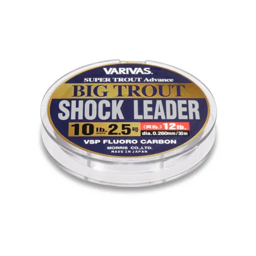 Tamiil VARIVAS Big Trout Shock Leader VSP Fluoro Carbon #4 0,33mm 16LB 30m 085597