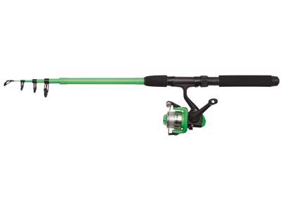 Teleskoop-spinningu komplekt KINETIC Little Viking combo 5`6`` 4-21g Green D100-006-003