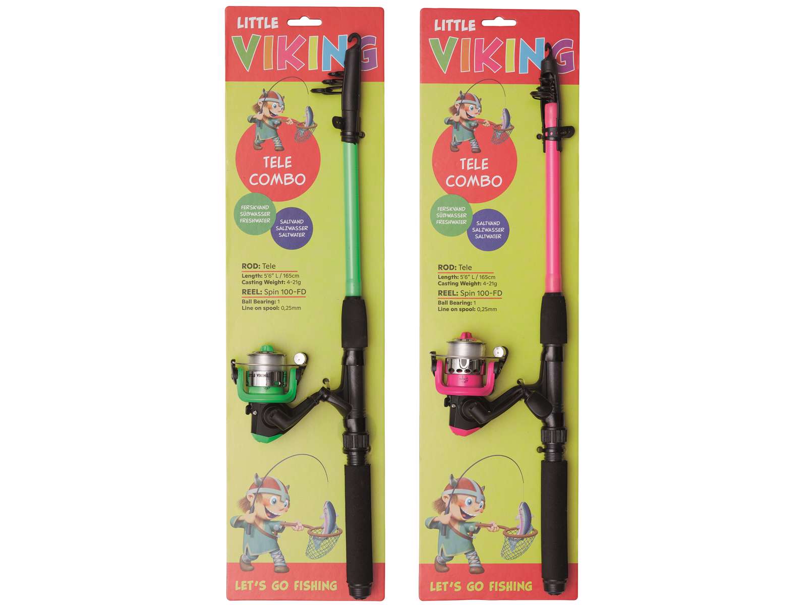 Teleskoop-spinningu komplekt KINETIC Little Viking combo D100