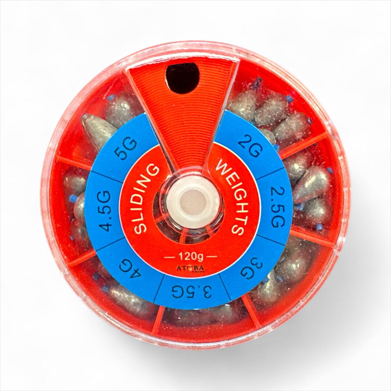 Tinakomplekt ATORA libisevad Sliding drop 2-5g 120g 202047