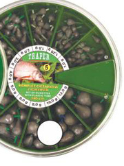 Tinakomplekt TRAPER nr.5 libisevad 1-12g 140tk 30210