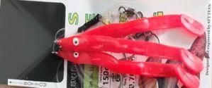 Tursa rakendus ATORA konks #6/0, 3 lipsu, 150cm punane 50-0043