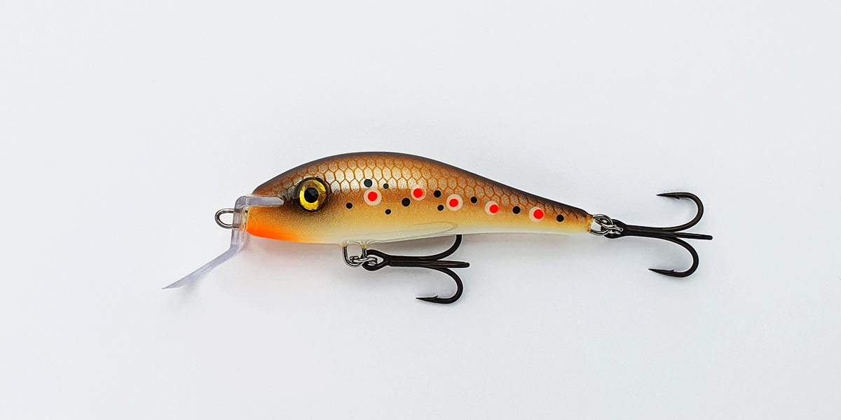 Vobler ARE KORNAV jõeforellile 6cm 5,5g ujuv BR.TR 60U-BR.TR
