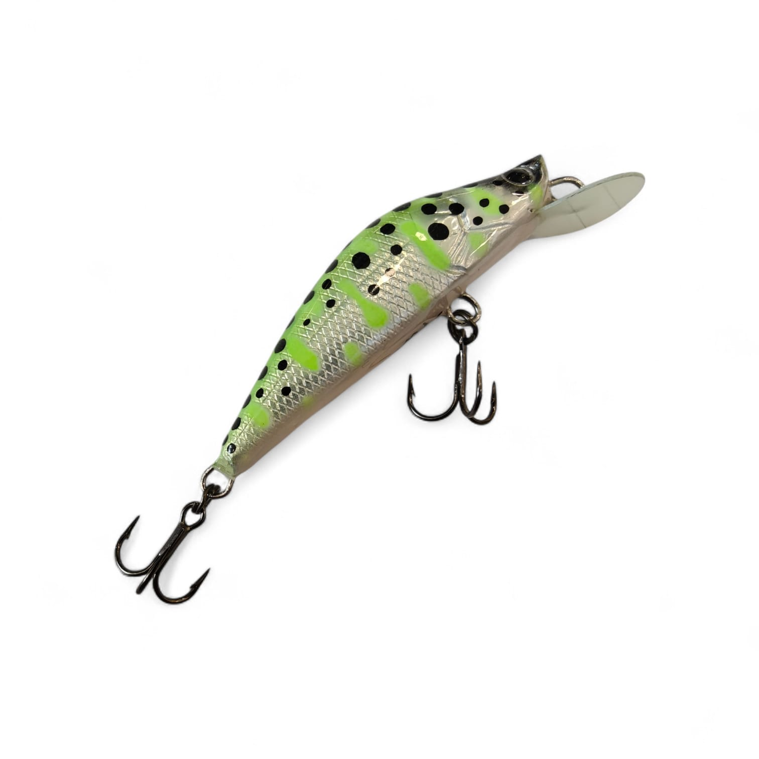 Vobler PAN käsitöö, jõeforellile 55mm Charteuse green fluo uppuv 555561