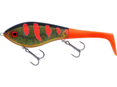 Vobler WESTIN Swim Tail 12cm 62g suspending 3D MOTOROIL BLOOD 1 BODY 2 TAILS P230-1025-225