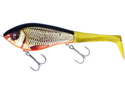 Vobler WESTIN Swim Tail 12cm 62g suspending REAL RUDD 1 BODY 2 TAILS P230-552-225