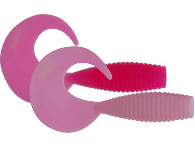 Võdik KINETIC Curlypup 5,1cm 2g White/Pink 10tk küüslauk E254-637-222