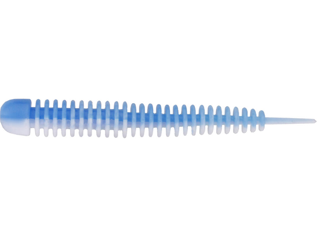 Võdik KINETIC Wriggly 7,5cm 2,1g BABY BLUE/WHITE 10PCS E251-634-219