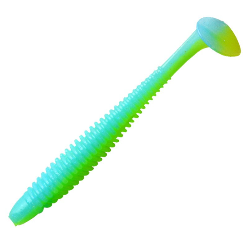 Võdik NOIKE Wobble Shad Ninja 4" (10cm) 6tk Blue/Lime Chart #147 475463