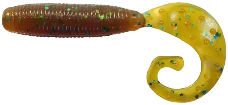 Võdik REINS Fat G-Tail Grub 2" 565 Motor Oil Green Flake (20tk/pk) 15520345