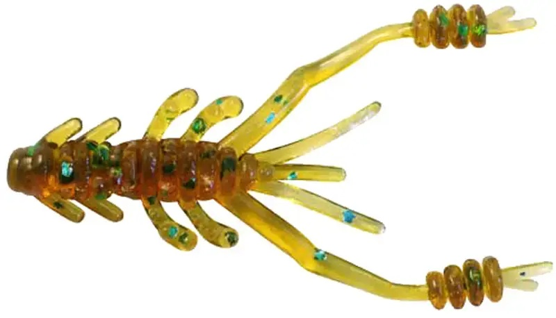Võdik REINS Ring Shrimp 2" 565 Motor Oil Green Flake (12 tk/pk.) 15520410