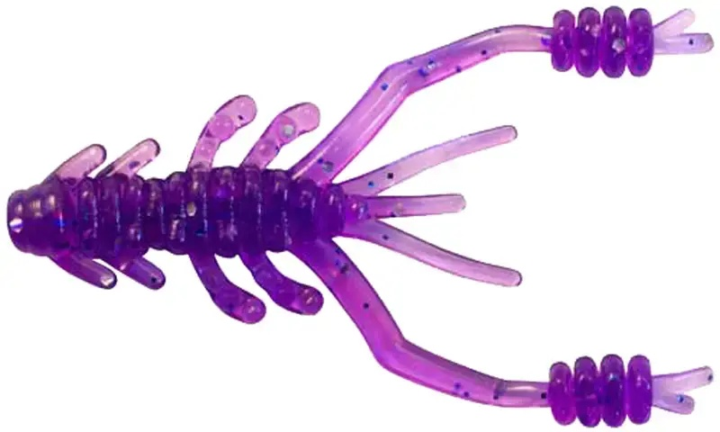 Võdik REINS Ring Shrimp 2" 567 Lilac Silver & Blue Flake (12tk/pk) 15520234