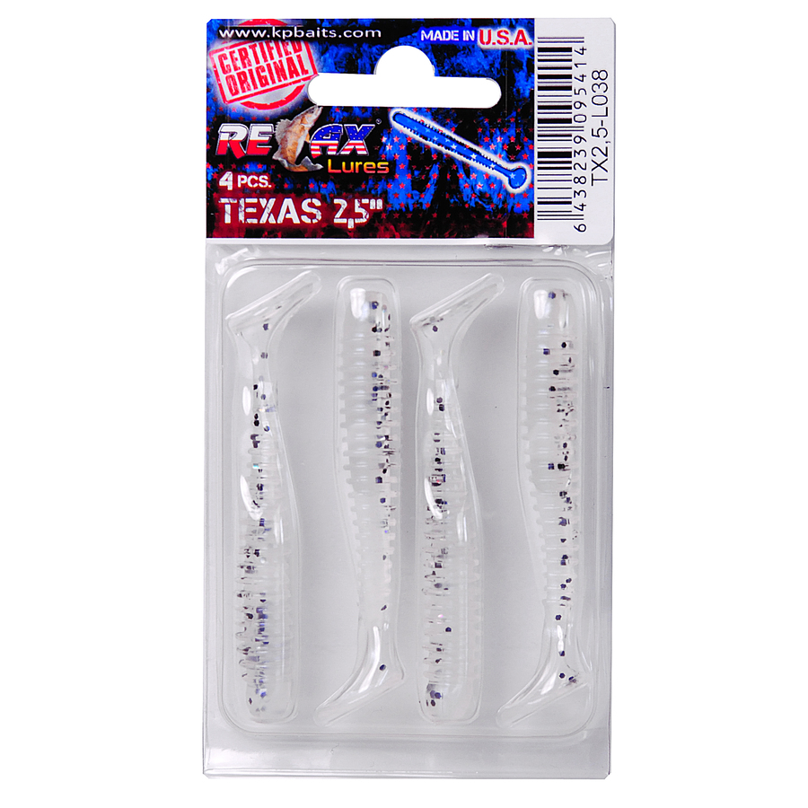 Võdik RELAX Texas 2,5" color:L038 4pcs 6438239095414