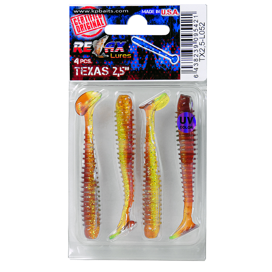 Võdik RELAX Texas 2,5" color:L052 4pcs 6438239095421