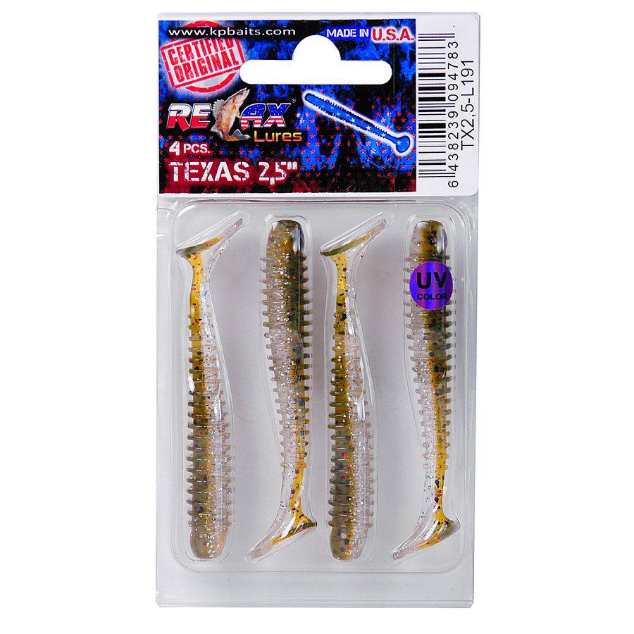 Võdik RELAX Texas 2,5" color:L191 4pcs 6438239094783