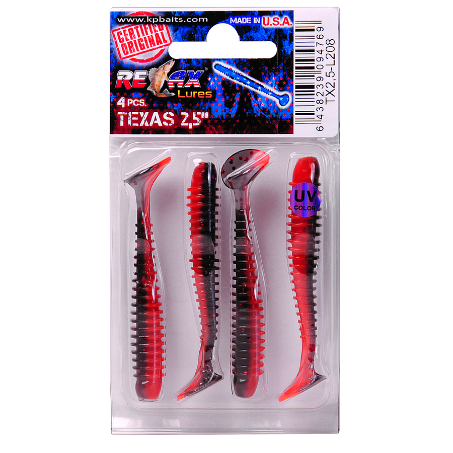 Võdik RELAX Texas 2,5" color:L208 4pcs 6438239094769