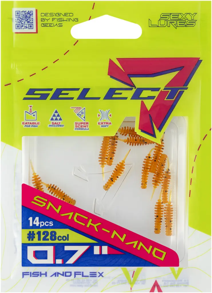 Võdik SELECT Snack Nano 0.7" #128 (14 tk/pk) 18708617