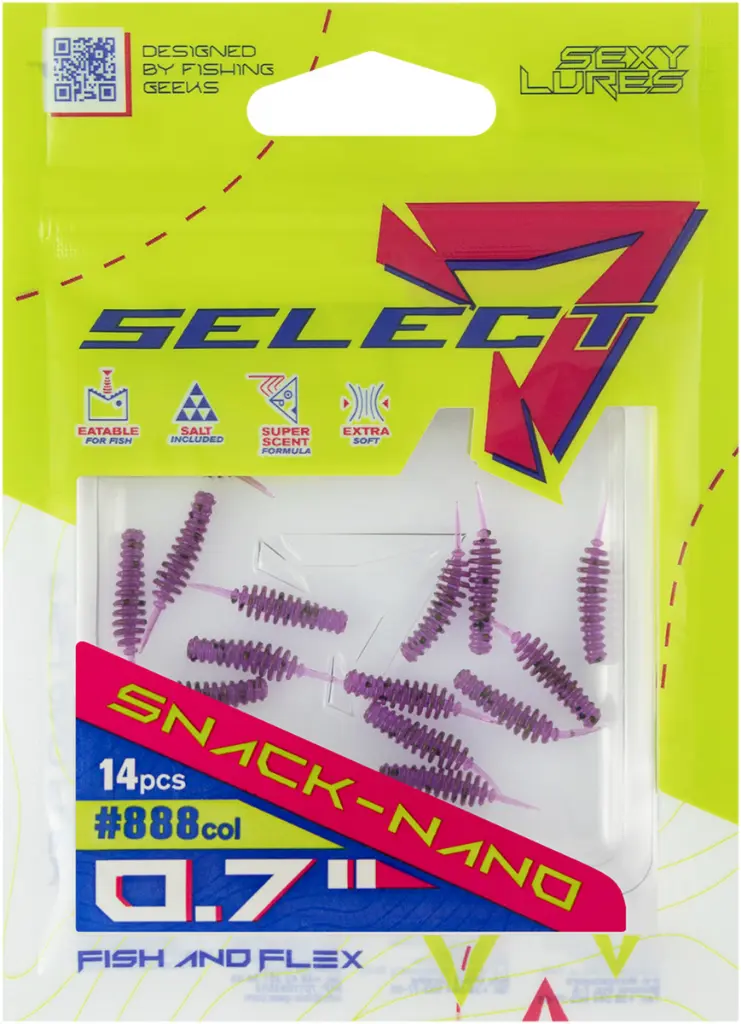 Võdik SELECT Snack Nano 0.7" #888 (14 tk/pk) 18708621