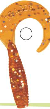 Võdik TRAPER Killer Shad Twister 50mm värv nr. 23 25tk/pk 61218