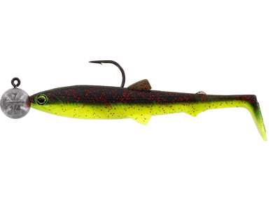 Võdik WESTIN Bullteez Shadtail R ´N R 9,5cm 7g #4/0 Black/Chartreuse Lahtine 1tk (36tk/Pk) P180-563-163