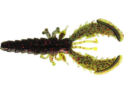 Võdik WESTIN Crecraw Slim Creaturebait 5,5cm 1,5g Floating Black/Chartreuse 6pcs P238-563-239