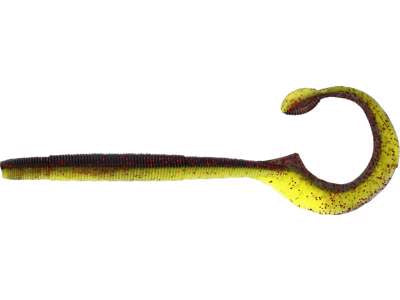 Võdik WESTIN Ned Worm Curl 12cm 3g Black/Chartreuse 5pcs P187-563-014