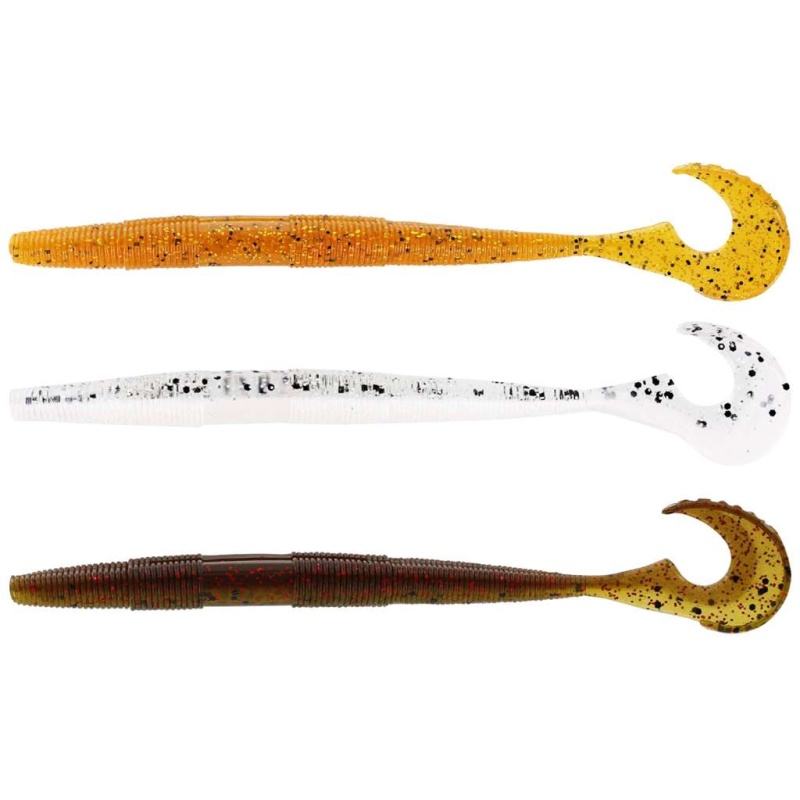 Võdik WESTIN Swimming Worm 13cm 5g Clear Water Mix 7 5pcs P188-710-018