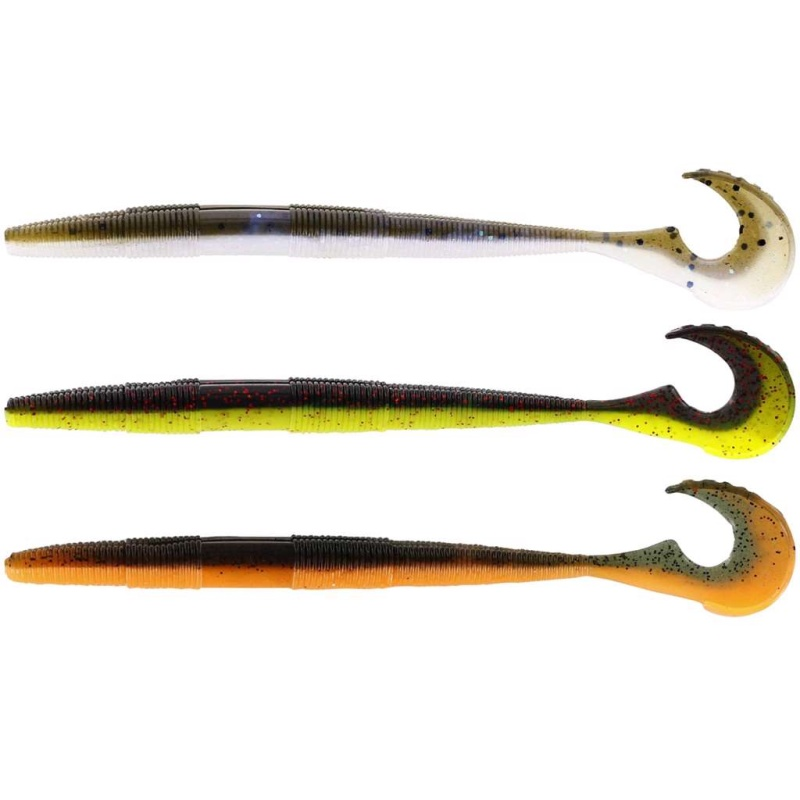 Võdik WESTIN Swimming Worm 13cm 5g Dark Water Mix 7 5pcs P188-709-018